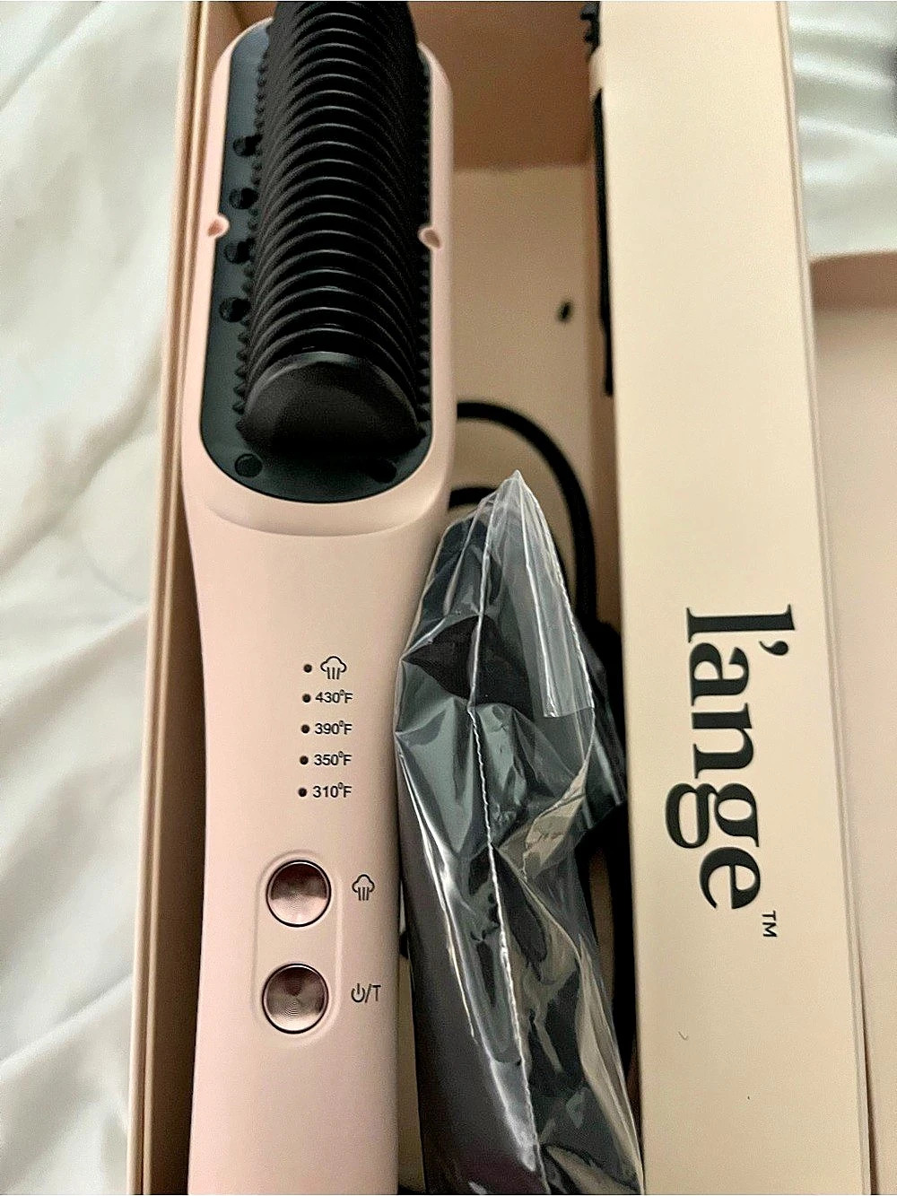 l'ange SteamSmooth Steam Smoothing Comb Pink & Black